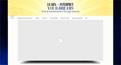Desktop Screenshot of learntointerpretyourdreams.com